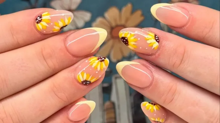 uñas girasoles primavera 2026