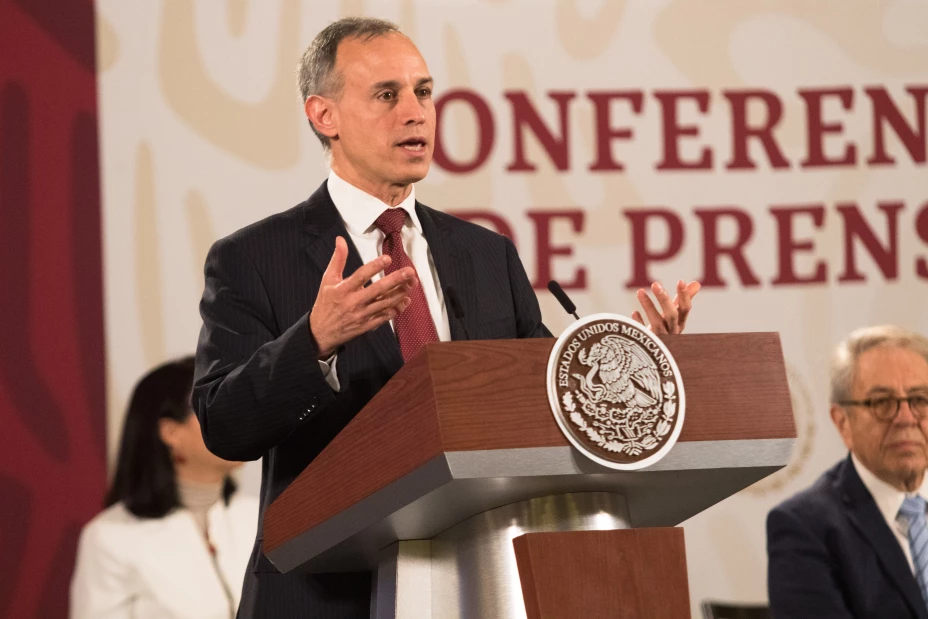 Hugo López-Gatell, subsecretario de Salud, durante su intervención en la mañanera.
