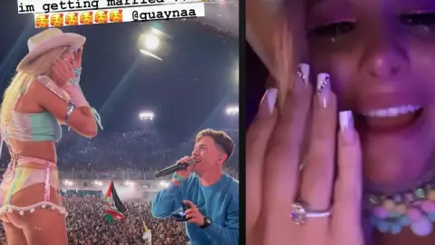 Guaynaa y Lele Pons se comprometen en Tomorrowland