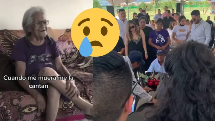 Cantan en funeral de su abuela