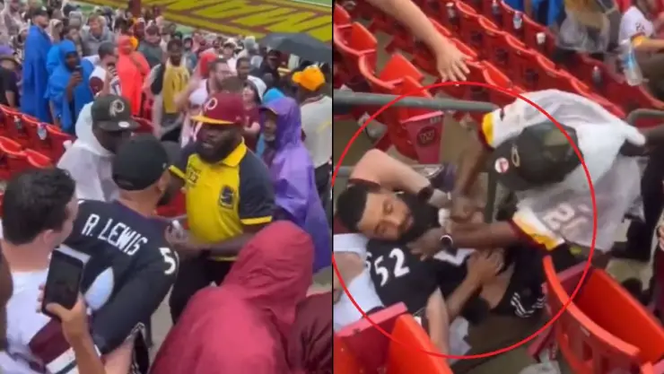 ¿Liga MX eres tú? Captan fuerte pelea en las tribunas de un partido de la NFL