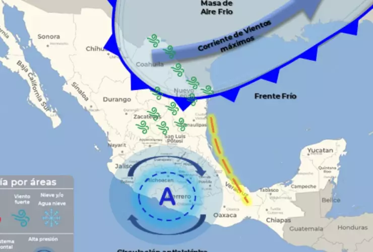 clima mexico 6 de enero