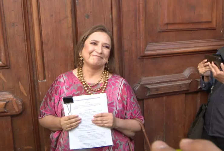 Xóchitl Gálvez llega a Palacio Nacional y le niegan el acceso a la mañanera de AMLO