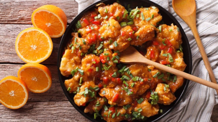 Receta de pollo a la naranja