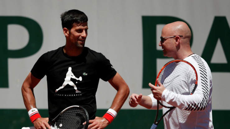 Djokovic y Agassi