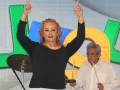 Gran ambiente se vivió durante la presentación.