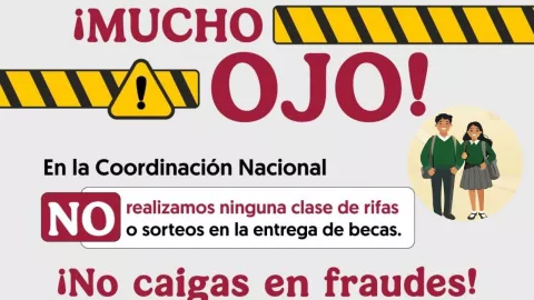 ¡Cuidado! Beca Rita Cetina Gutiérrez manda alerta de seguridad para el registro en línea