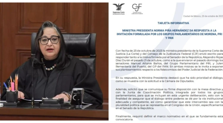 Norma Piña expresa reconocimiento a trabajadores del Poder Judicial