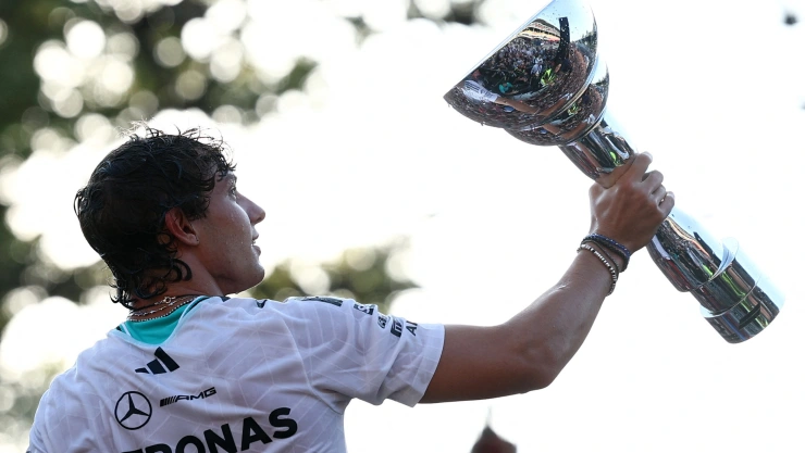 Andrea Kimi Antonelli tras ganar el Gran Premio de Italia 2026 de la Fórmula 1.