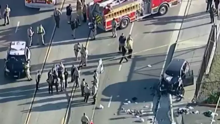 Atropellan a reclutas de la Policía de Los Ángeles