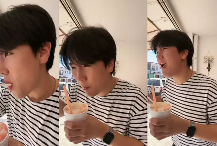 Coreano prueba raspados por primera vez