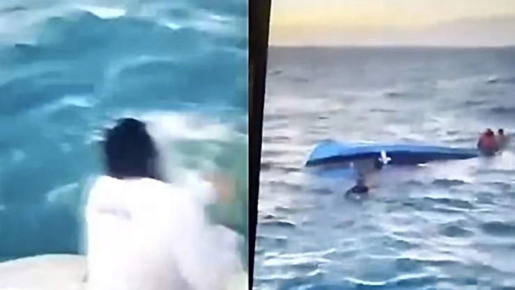 Así fue el momento en el que se hundió barco turístico en Quintana Roo