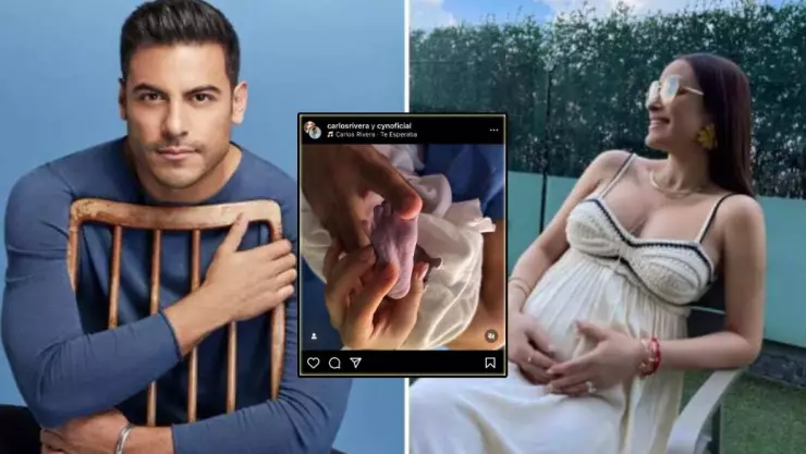 Carlos Rivera y Cynthia Rodríguez anuncian nacimiento de su hijo León