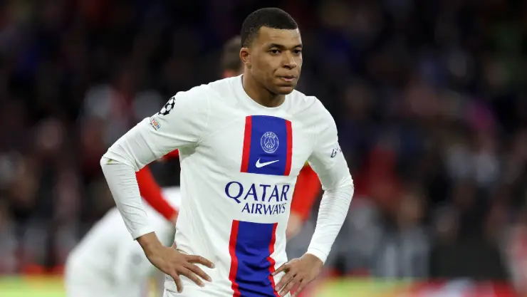 Kyian Mbappé en la derrota del PSG ante Bayern Múnich