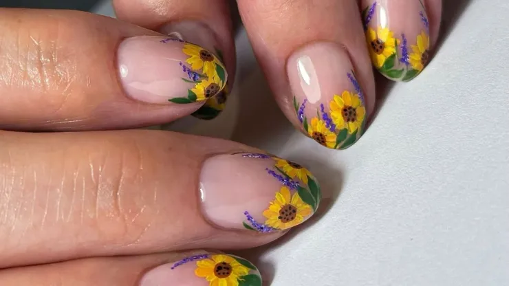 uñas girasoles primavera 2026