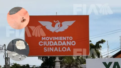 Así quedó el lugar donde atacaron a los diputados Sergio Torres y Elizabeth Montoya en Culiacán..jpg