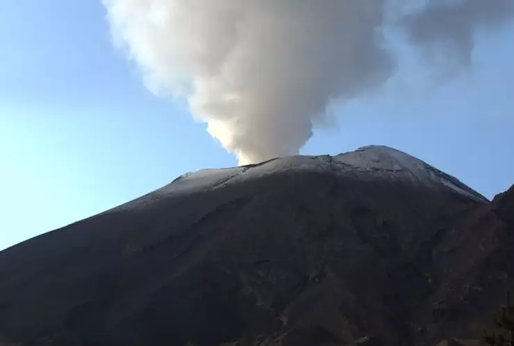 actividad del Volcán Popocatépetl hoy 12 de septiembre de 2024