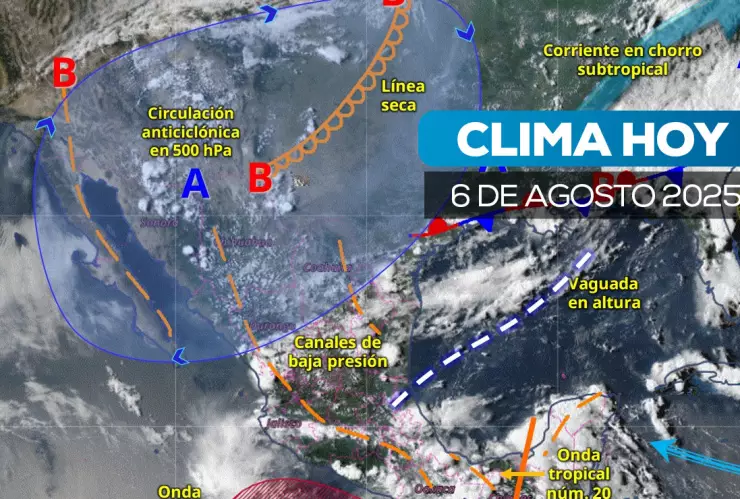 Intensas lluvias, descargas eléctricas y granizo en México: Clima hoy 6 de agosto