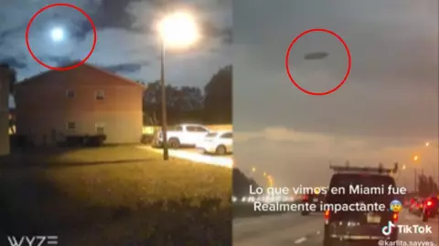 VIDEO Captan enormes OVNIS en Florida sobrevolando casas