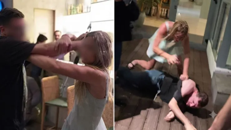 VIDEO: Así influencer fue azotado contra el suelo tras discusión con creadora de contenido en un restaurante