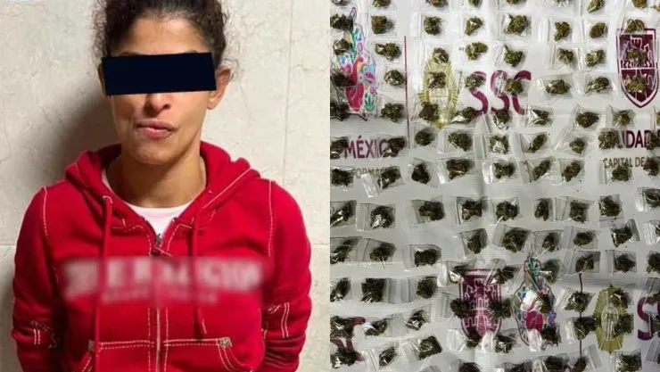 Detienen a mujer extranjera con 200 dosis de droga en Álvaro Obregón: La relacionan con robos a casas en Metepec