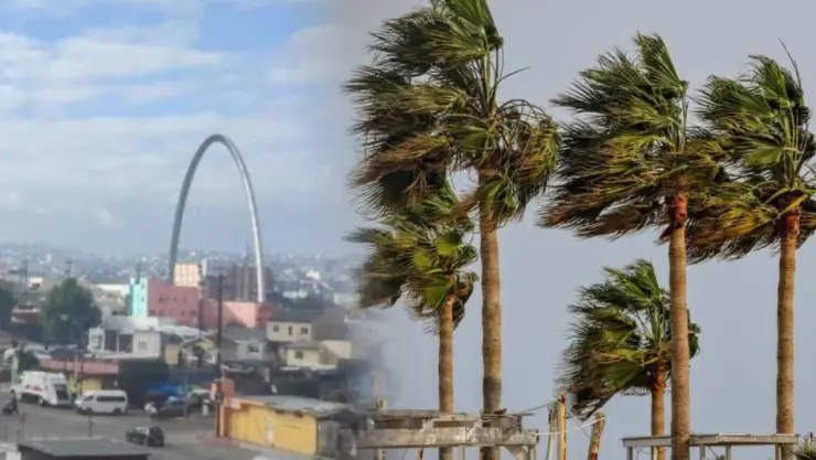 Emiten recomendaciones ante vientos de Santa Ana en Tijuana hoy