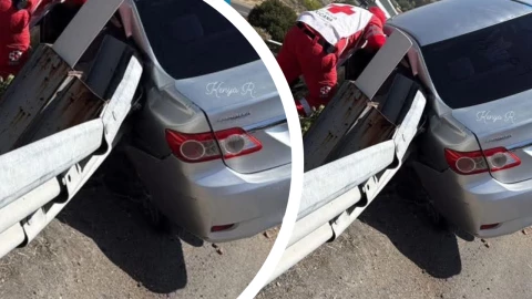 Fuerte volcadura en autopista Tecate-Tijuana deja una mujer gravemente herida 
