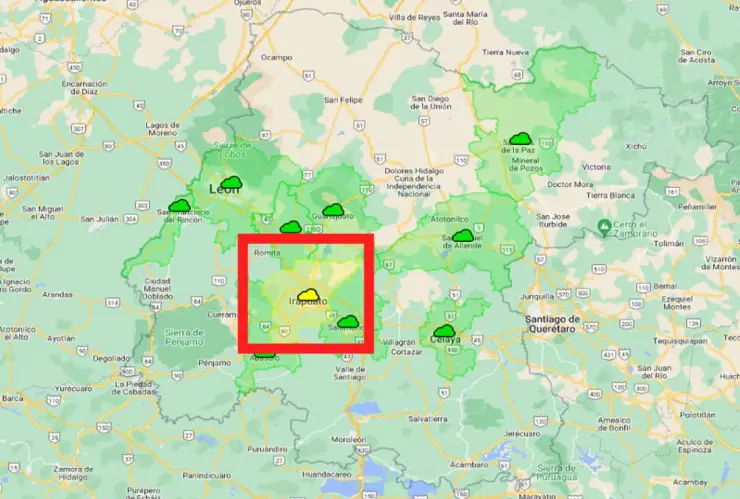 Calidad del aire en Guanajuato