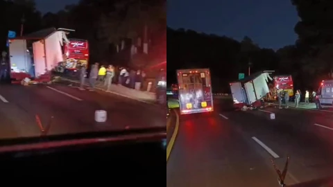 accidente autopista México-Puebla