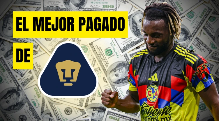 El futbolista mejor pagado de Pumas en 2025