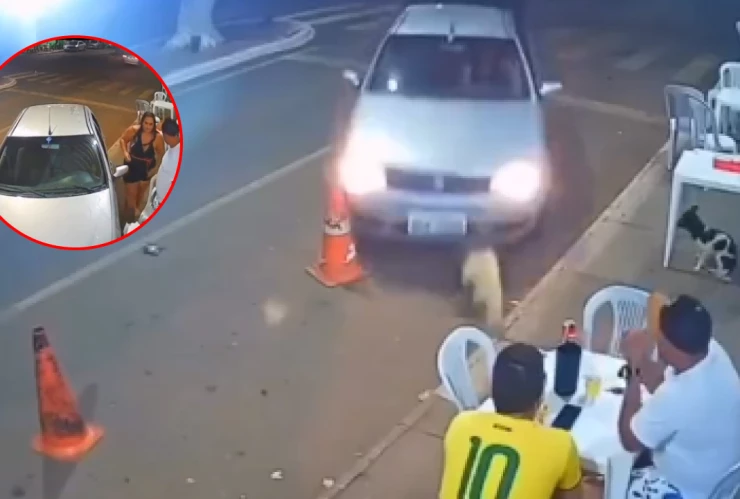 Mujer atropella a su novio tras supuesta pelea