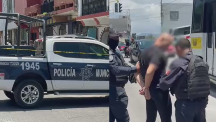 La policía no detuvo a los ladrones, pero sí al hombre que evitó el asalto.