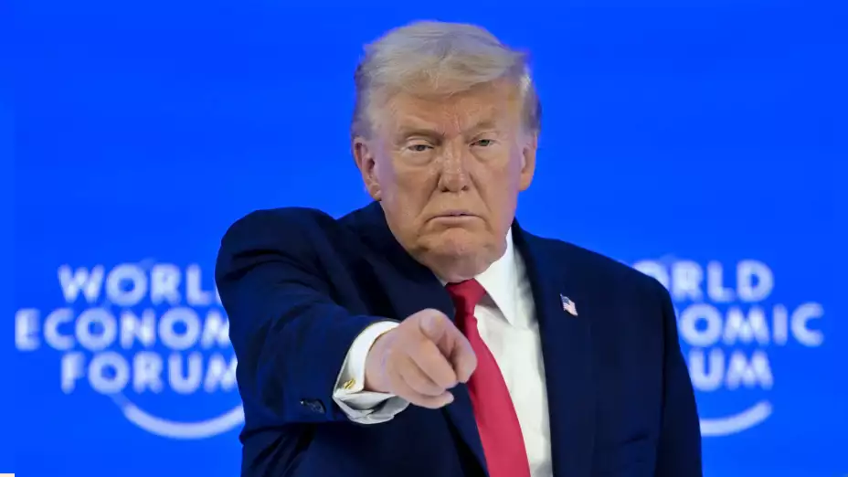 Donald Trump en Davos, Suiza, el 21 de enero de 2026.