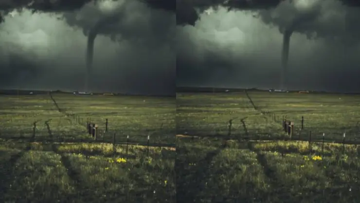 ola de tornados y lluvia