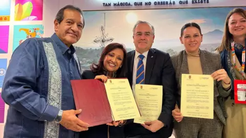 Tlaxcala firma convenios con España Fitur