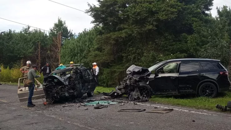 aparatoso accidente sobre la carretera Perote-Altotonga