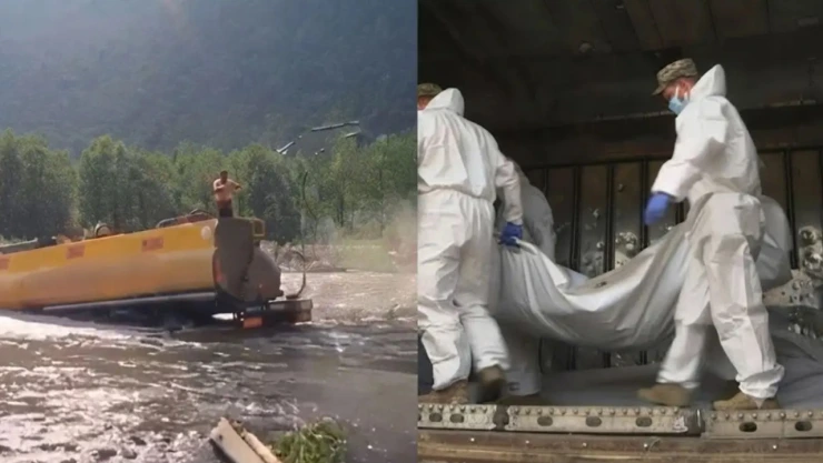 Trabajador pierde la cabeza remolcaba un camión en Rusia