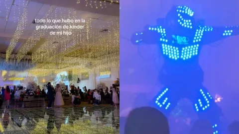 Así organizaron la lujosa fiesta de graduación de un kínder