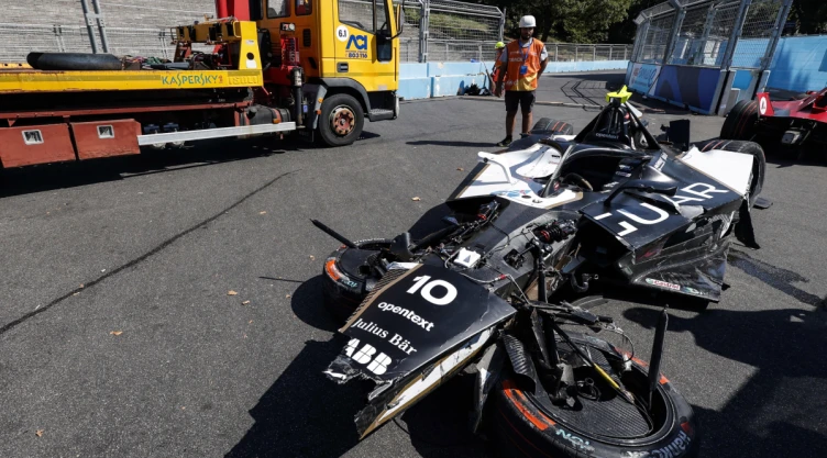 Accidente Formula E en Roma