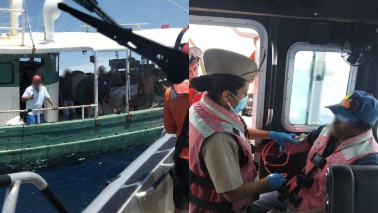 Fue a pescar y terminó HERIDO DE GRAVEDAD con un anzuelo en alta mar; así fue rescatado