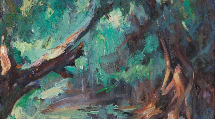 Allegro. Óleo sobre lienzo, 20x30 cm.