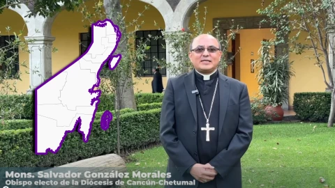 VIDEO_ Nuevo obispo de la Diócesis Cancún-Chetumal envía mensaje a los católicos en Quintana Roo; agradece confianza del Papa León XIV.webp