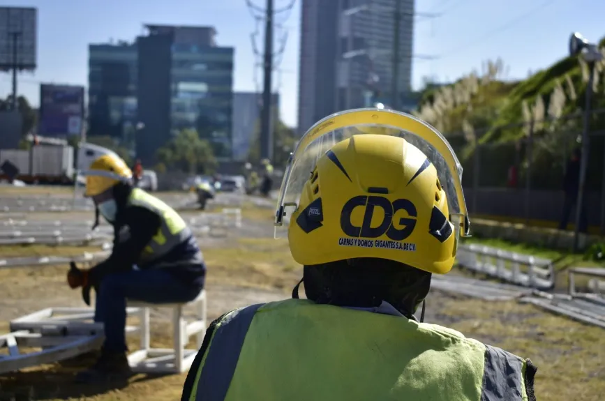 Así va la construcción del Centro de Acopio.