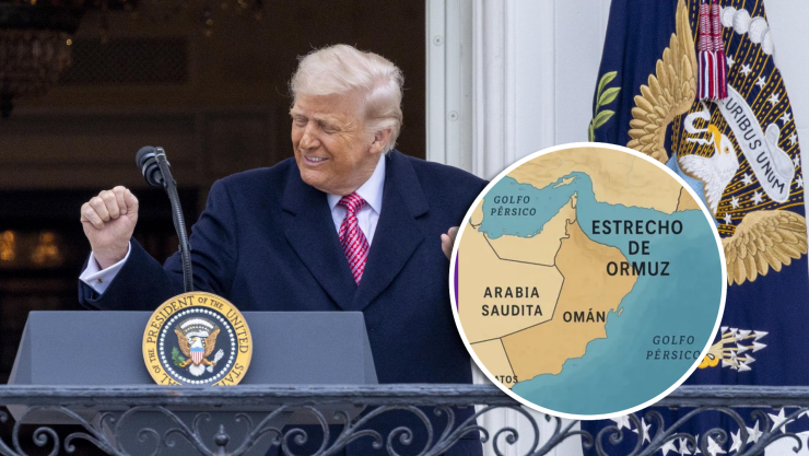 Trump ‘buscará' cambiar el nombre del Estrecho de Ormuz a Estrecho de Trump; recordó el caso del Golfo de México.webp