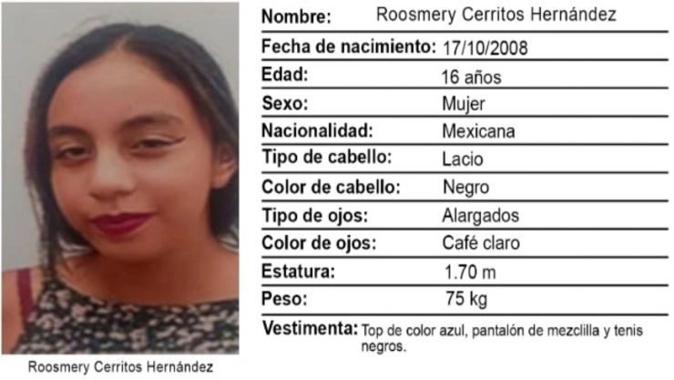 ALERTA AMBER: ¡Urgente! Roosmery Cerritos Hernández desapareció en Guanajuato