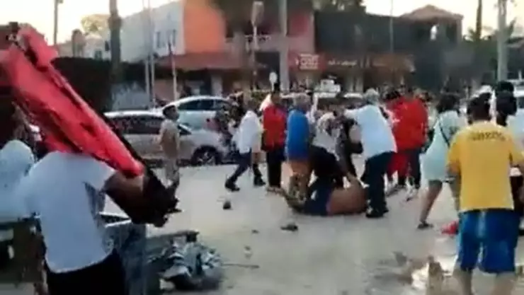 Pelea Villa del Mar Veracruz.
