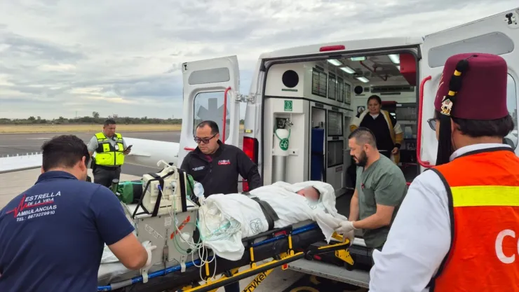 Trasladan a menor por quemaduras a Estados Unidos