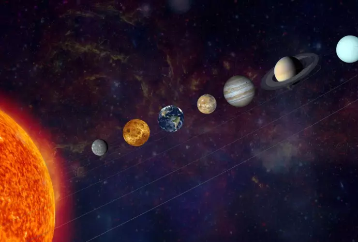 Alineación planetaria en enero de 2025