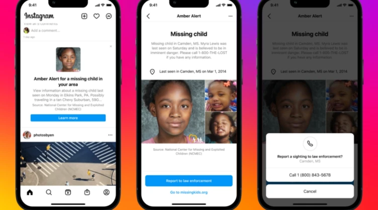 instagram alerta amber niños desaparecidos
