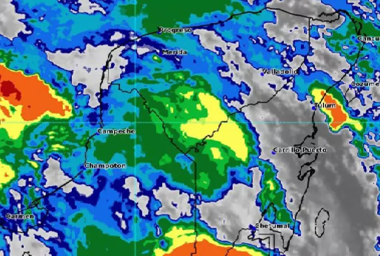 HORA EXACTA en que caerán las LLUVIAS en Mérida hoy domingo 30 de junio de 2024